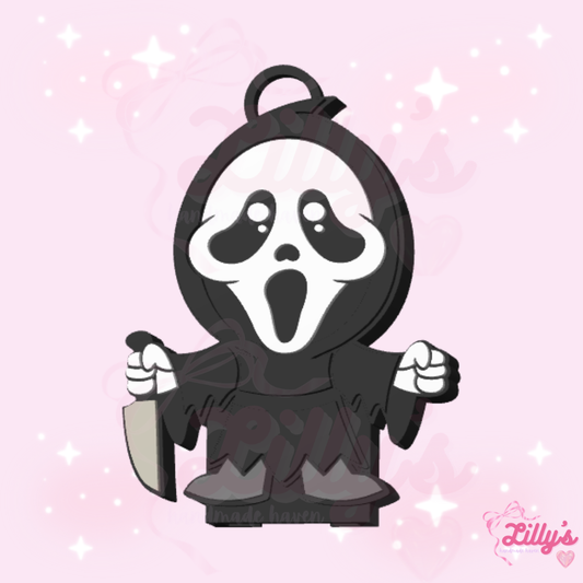 Ghost Face Scary Guy Can Opener Keychain