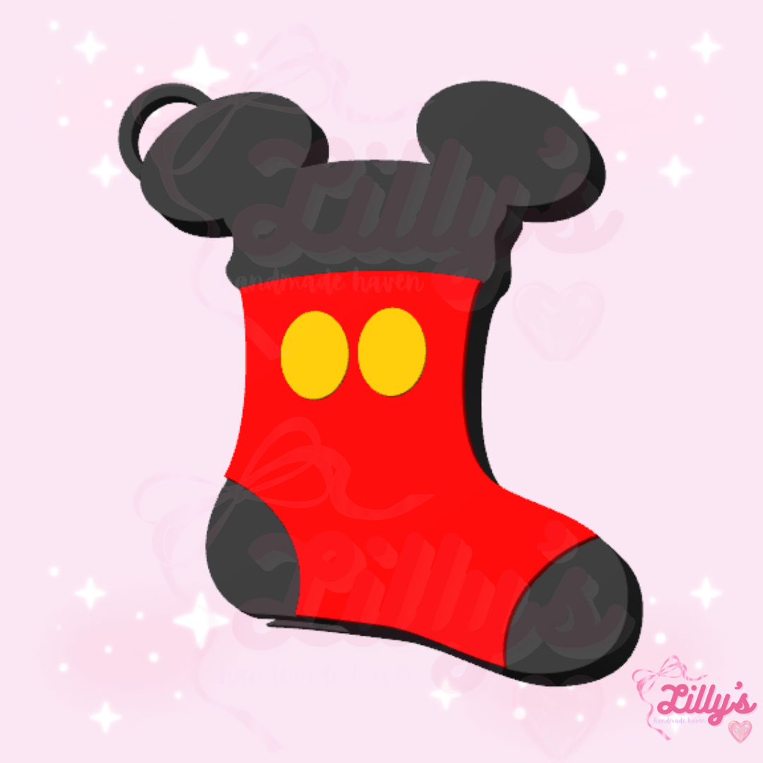Boy Mouse Stocking Can Opener Keychain