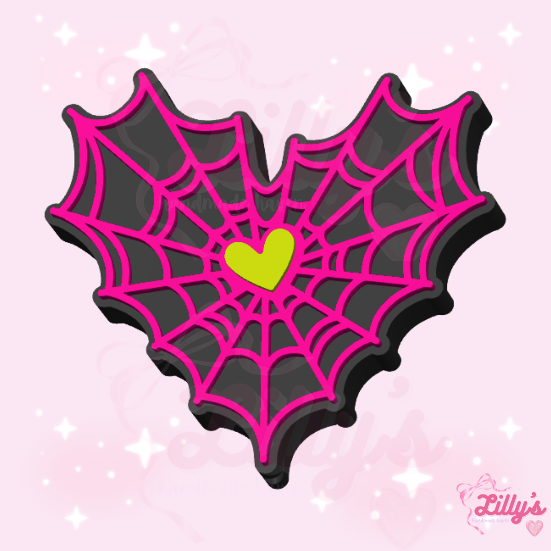 Heart Spider Web Pen Topper