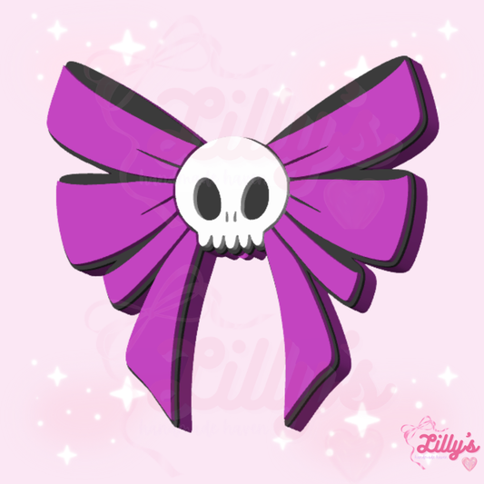 Bow with Skull Pen Topper