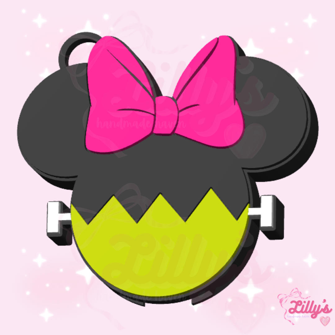 Girl Mouse Frankenstein Can Opener Keychain