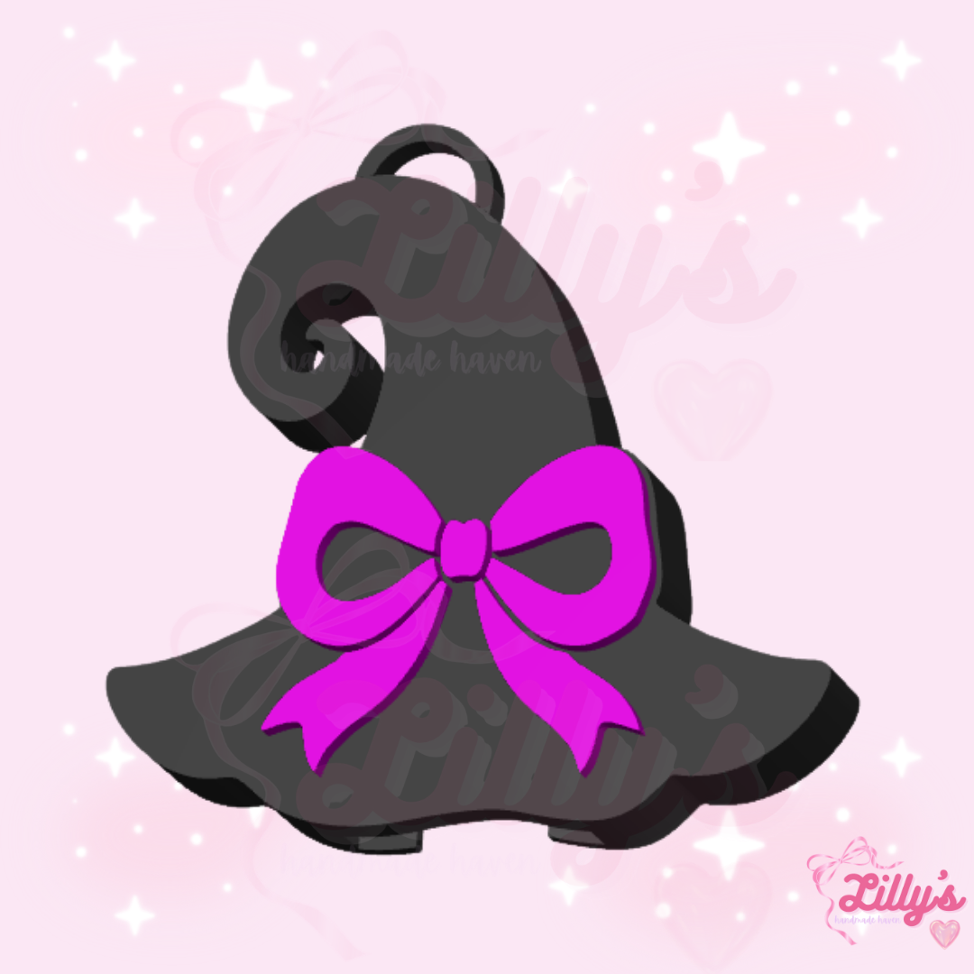 Witch Hat with Bow Can Opener Keychain