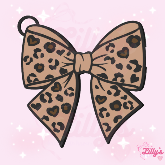 Cheetah Bow Can Opener Keychain