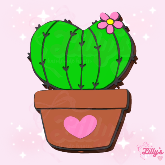 Cactus Heart Pen Topper
