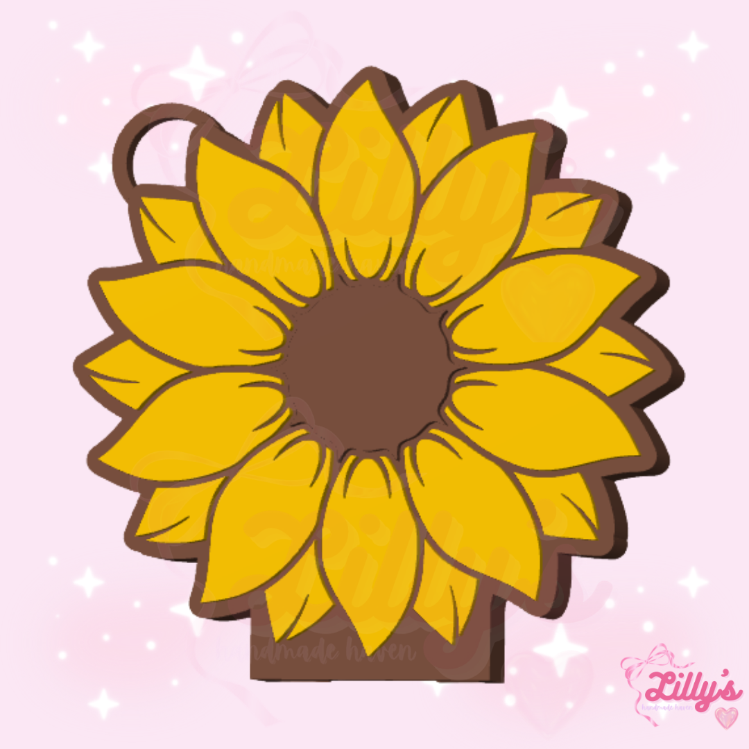 Sunflower #3 Can Opener Keychain