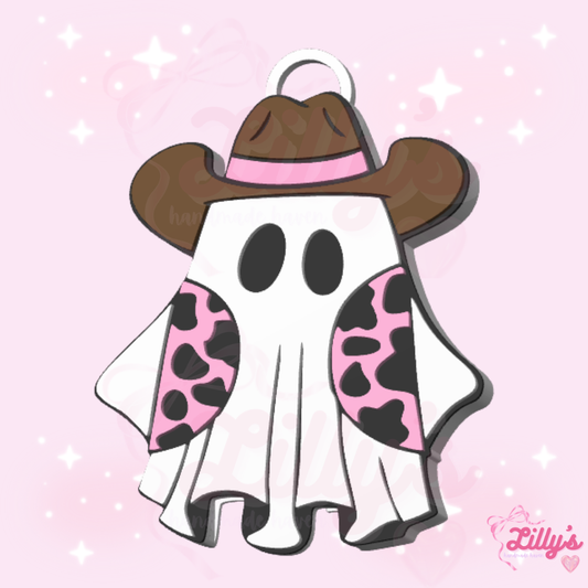 Ghost Cowboy Can Opener Keychain