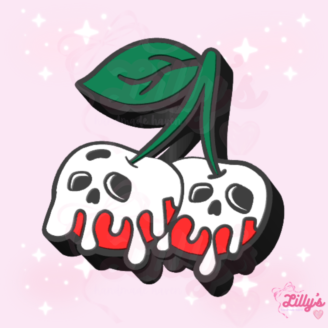Spooky Cherries Straw Topper