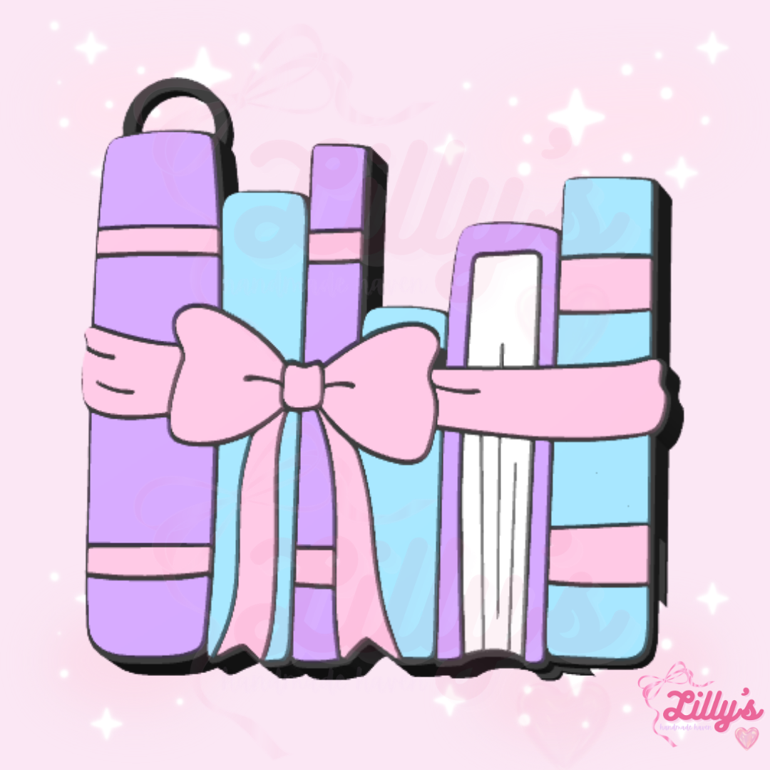 Pretty Books Can Opener Keychain