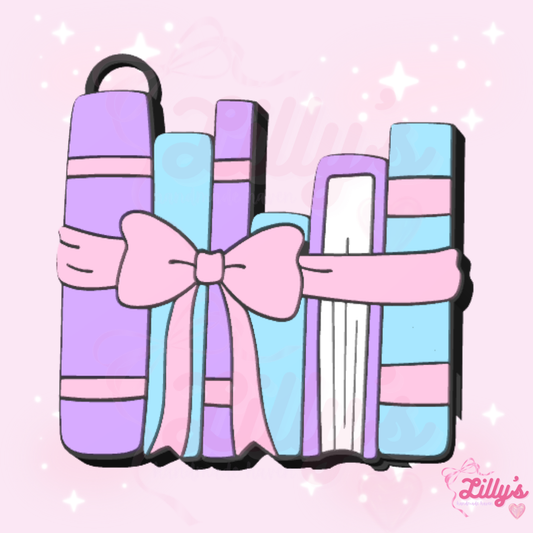 Pretty Books Can Opener Keychain