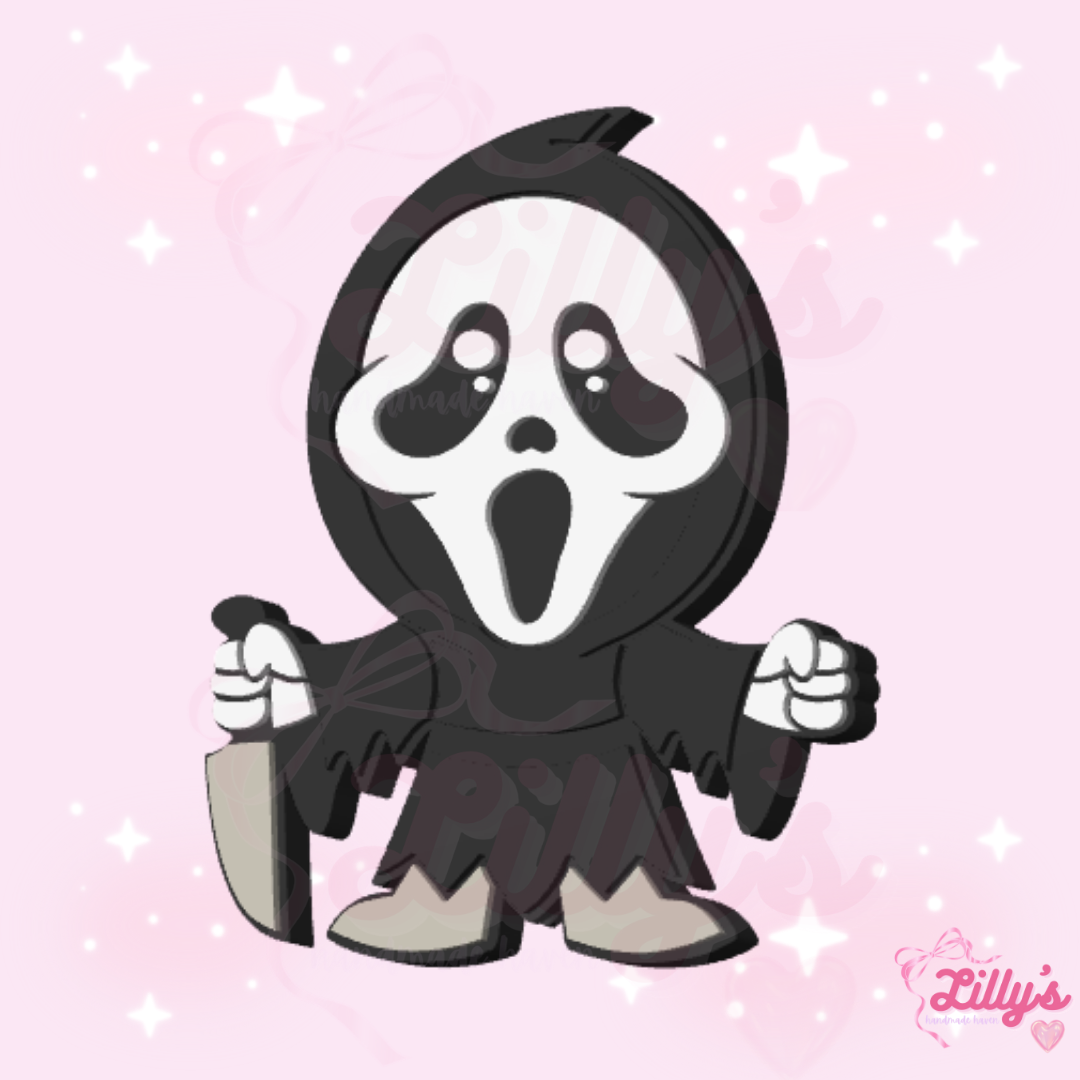 Baby Ghost Face Scary Guy Pen Topper