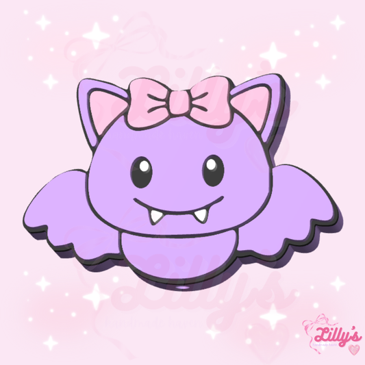 Bat with Bow Pen Topper