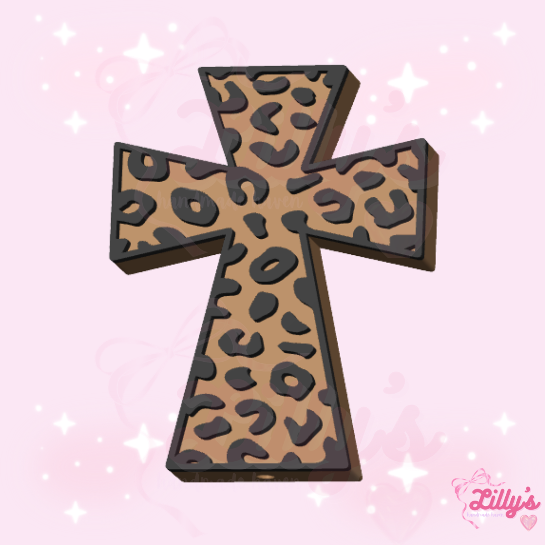 Cheetah Print Cross Pen Topper