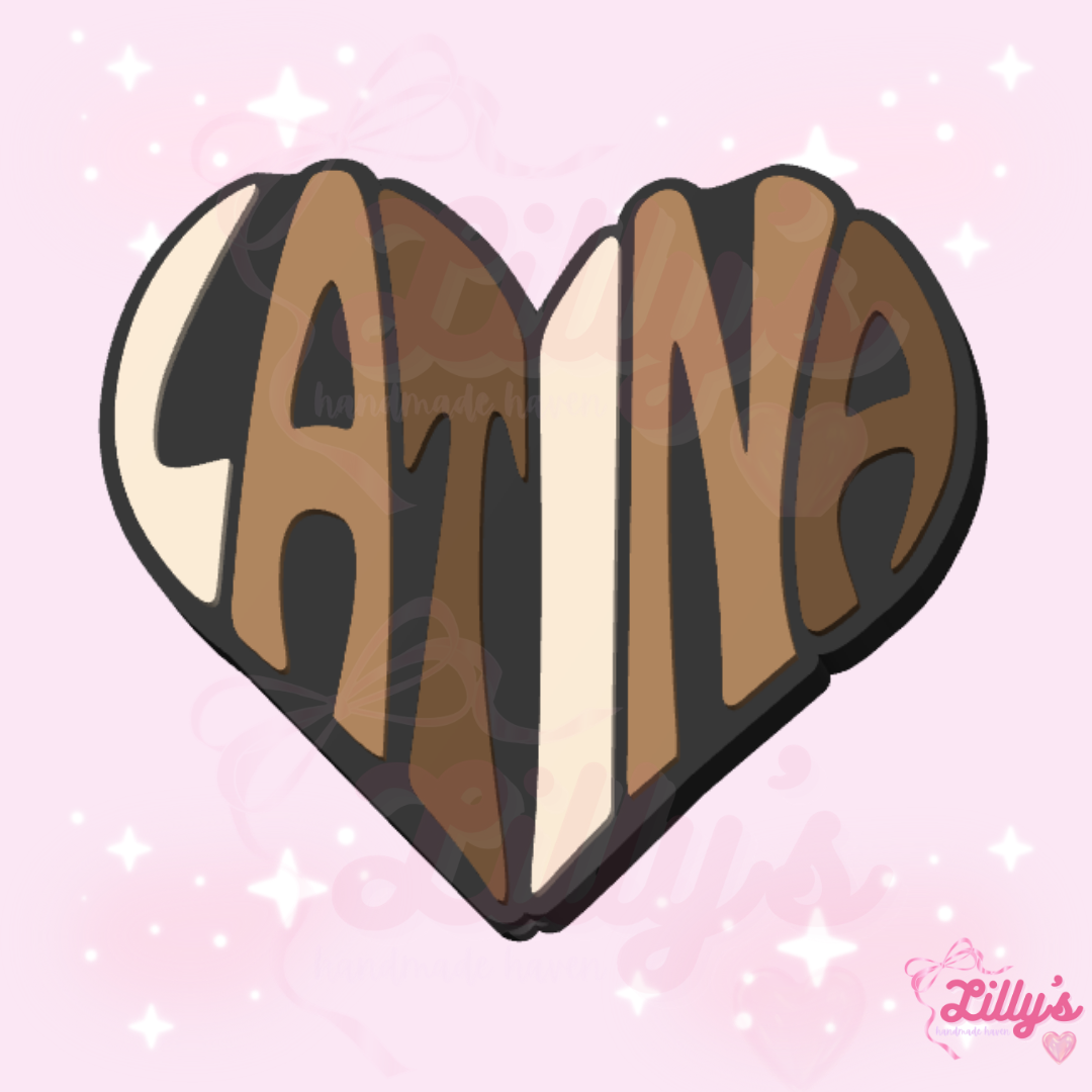 Latina Heart Pen Topper