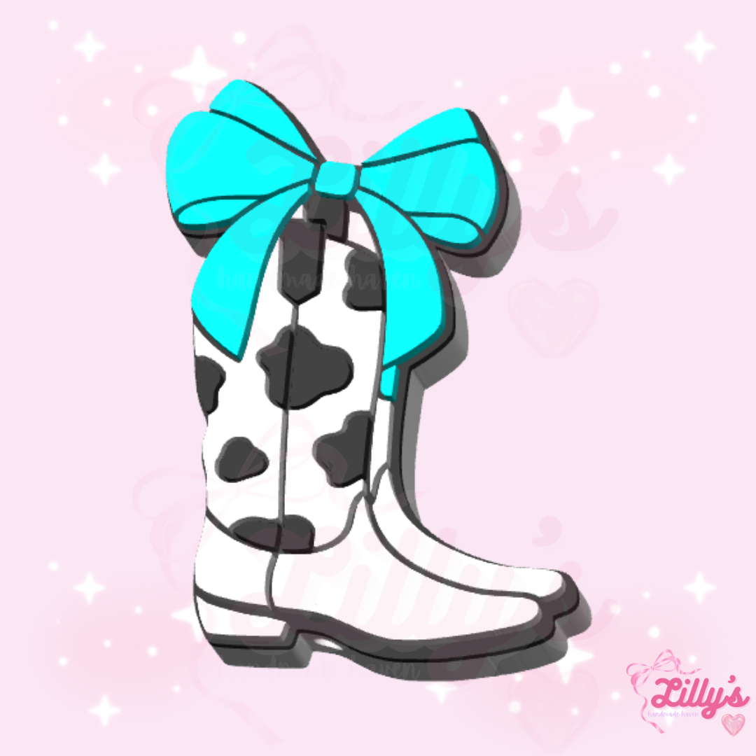 Cowgirl Boots with Bow Pen Topper