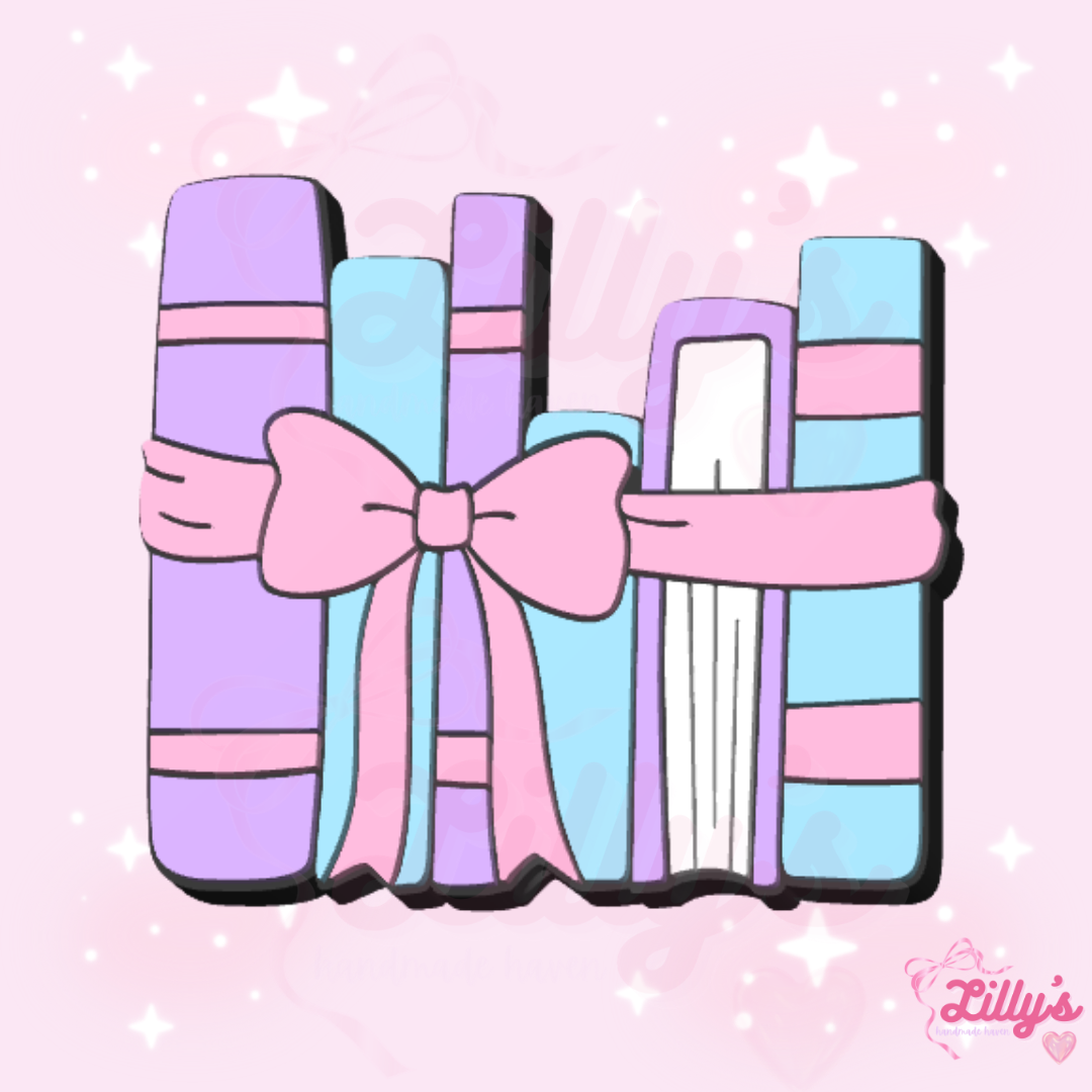 Girly Books Pen Topper