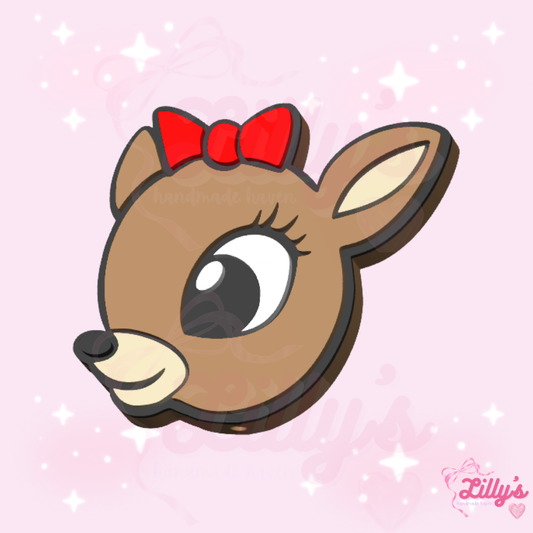 Girl Reindeer Pen Topper