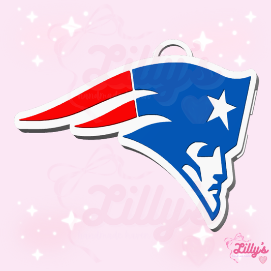 NE Patriotic F-Ball Can Opener Keychain