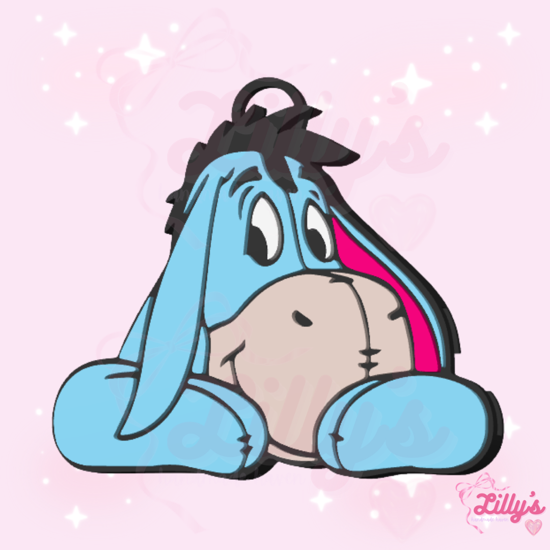 Sad Donkey Can Opener Keychain