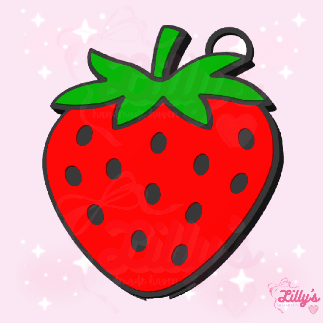 Strawberry Can Opener Keychain