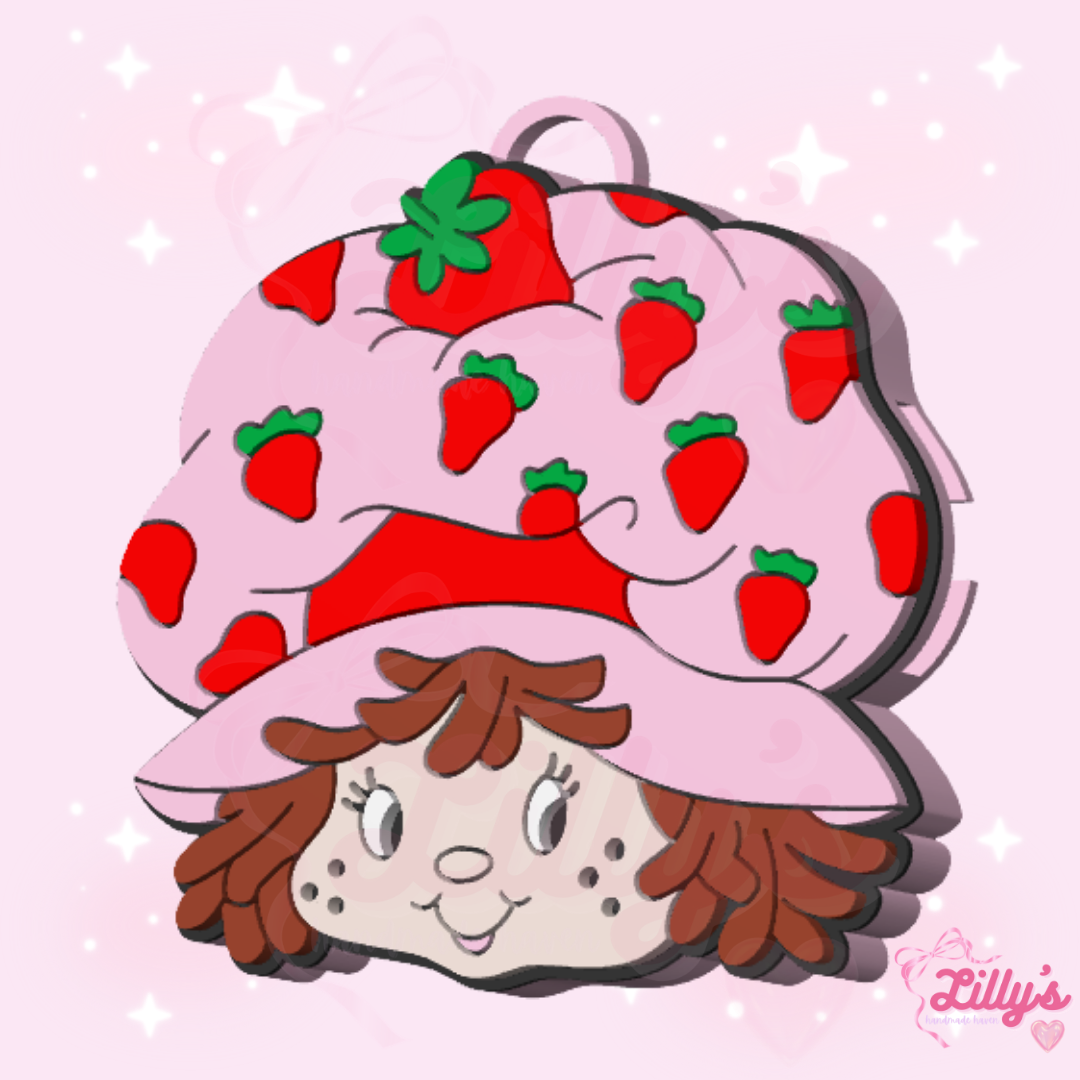 Strawberry Girly Can Opener Keychain
