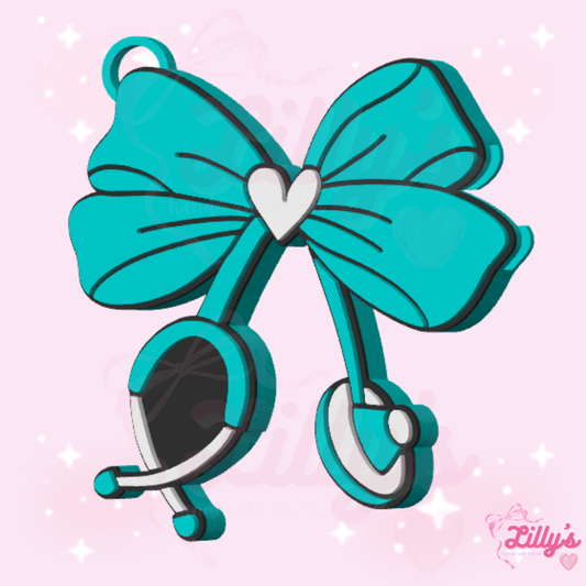Stethoscope Bow Can Opener Keychain
