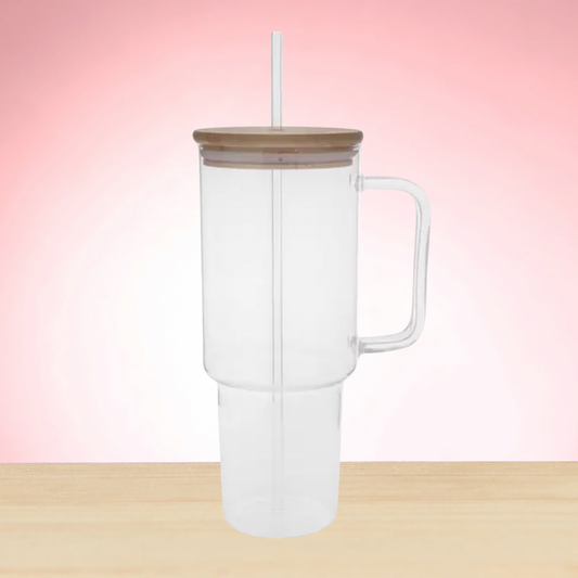 40oz GLASS Custom Non-Snow Globe Tumbler