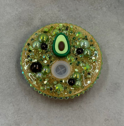Avocado Bliss Glass Snow Globe Tumbler