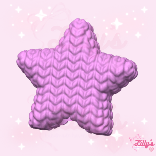 Knitted Star Straw Topper