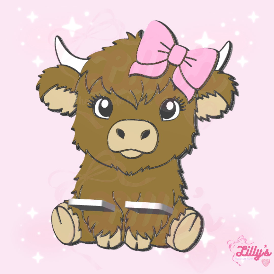 Highland Cow #2 Phone Holder