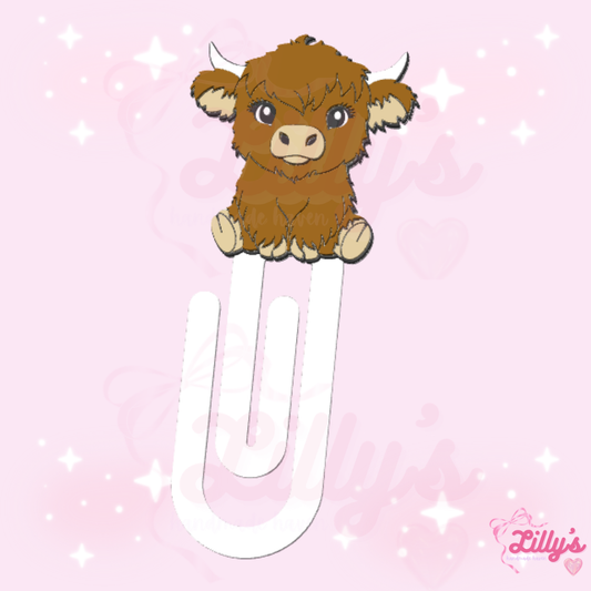 Highland Cow #1 Jumbo Paper Clip