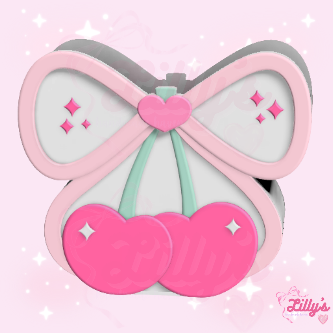 Coquette Cherries Pen/Makeup Brush Holder