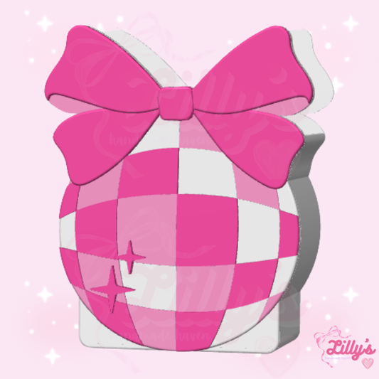 Disco Ball with Bow Pen/Makeup Brush Holder