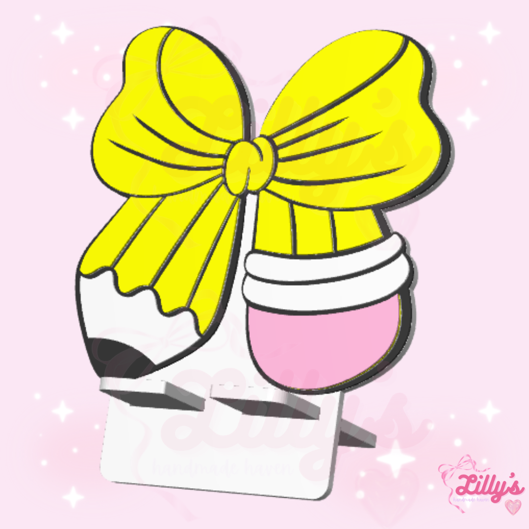 Pencil Bow Phone Holder