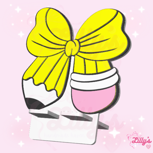 Pencil Bow Phone Holder