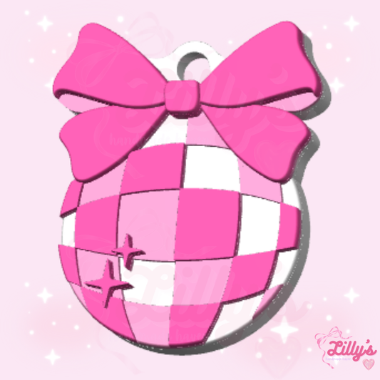 Disco Ball with Bow NFC Tag
