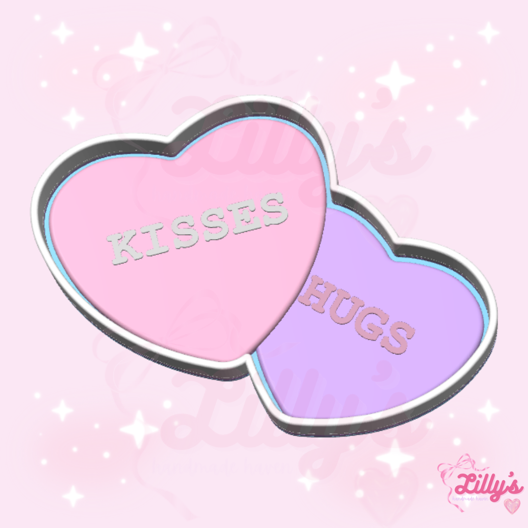 Hearts with Text Trinket Tray