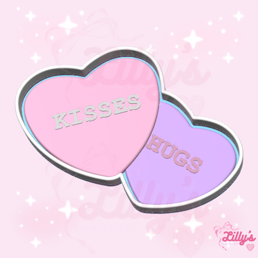 Hearts with Text Trinket Tray