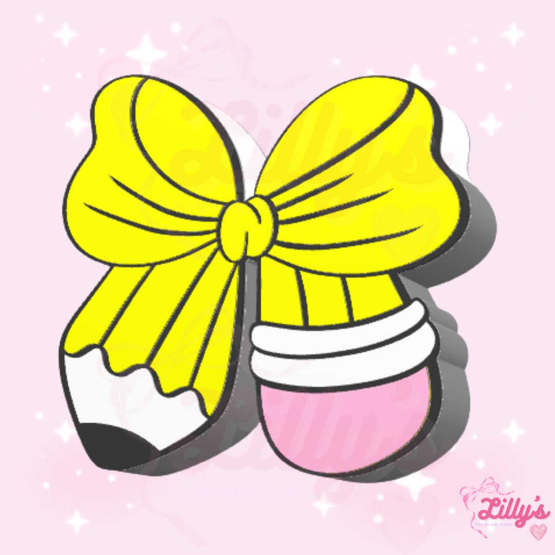 Pencil Bow Pen/Makeup Brush Holder