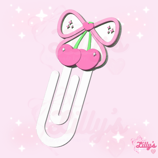 Cherry Coquette Jumbo Paper Clip