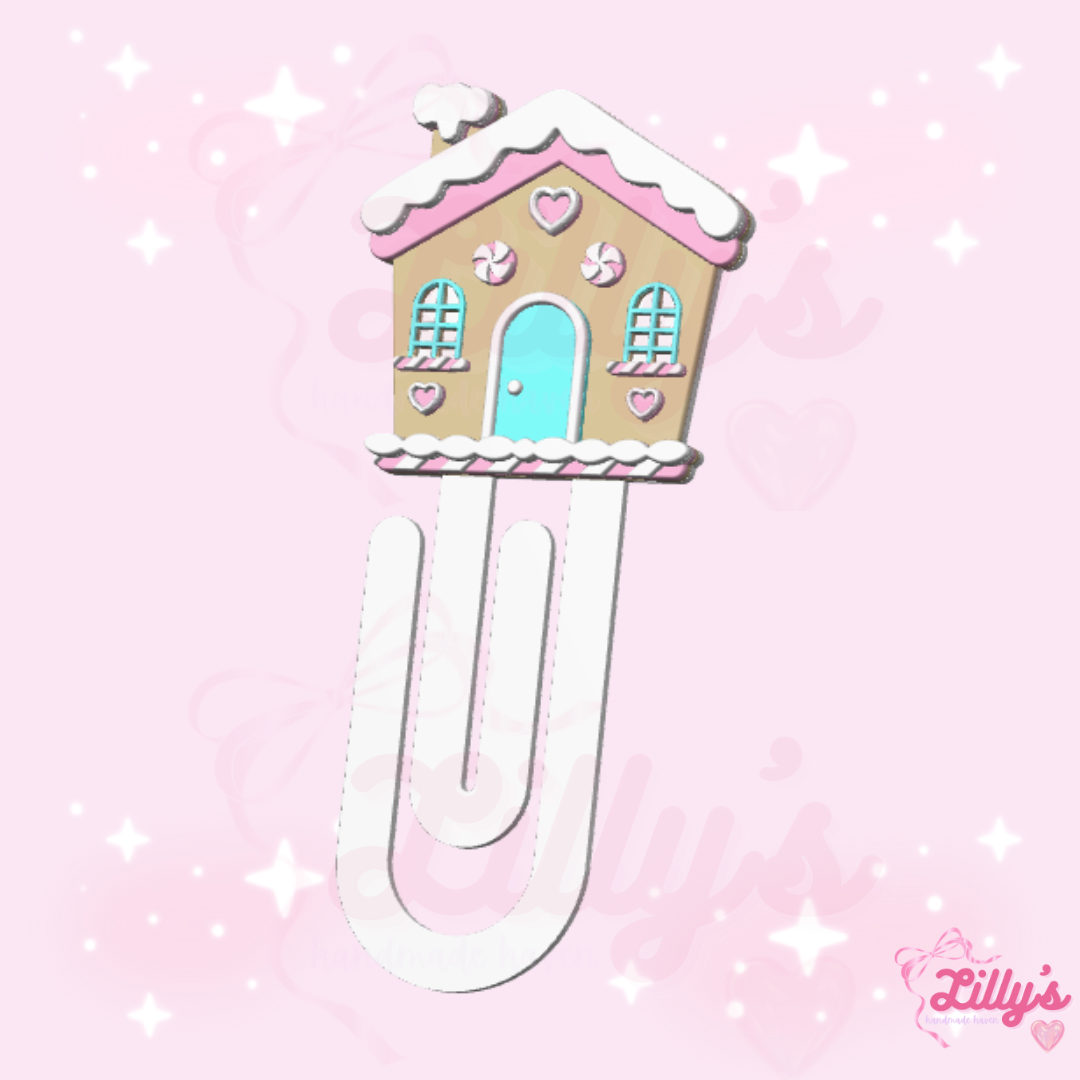 Gingerbread House Jumbo Paper Clip