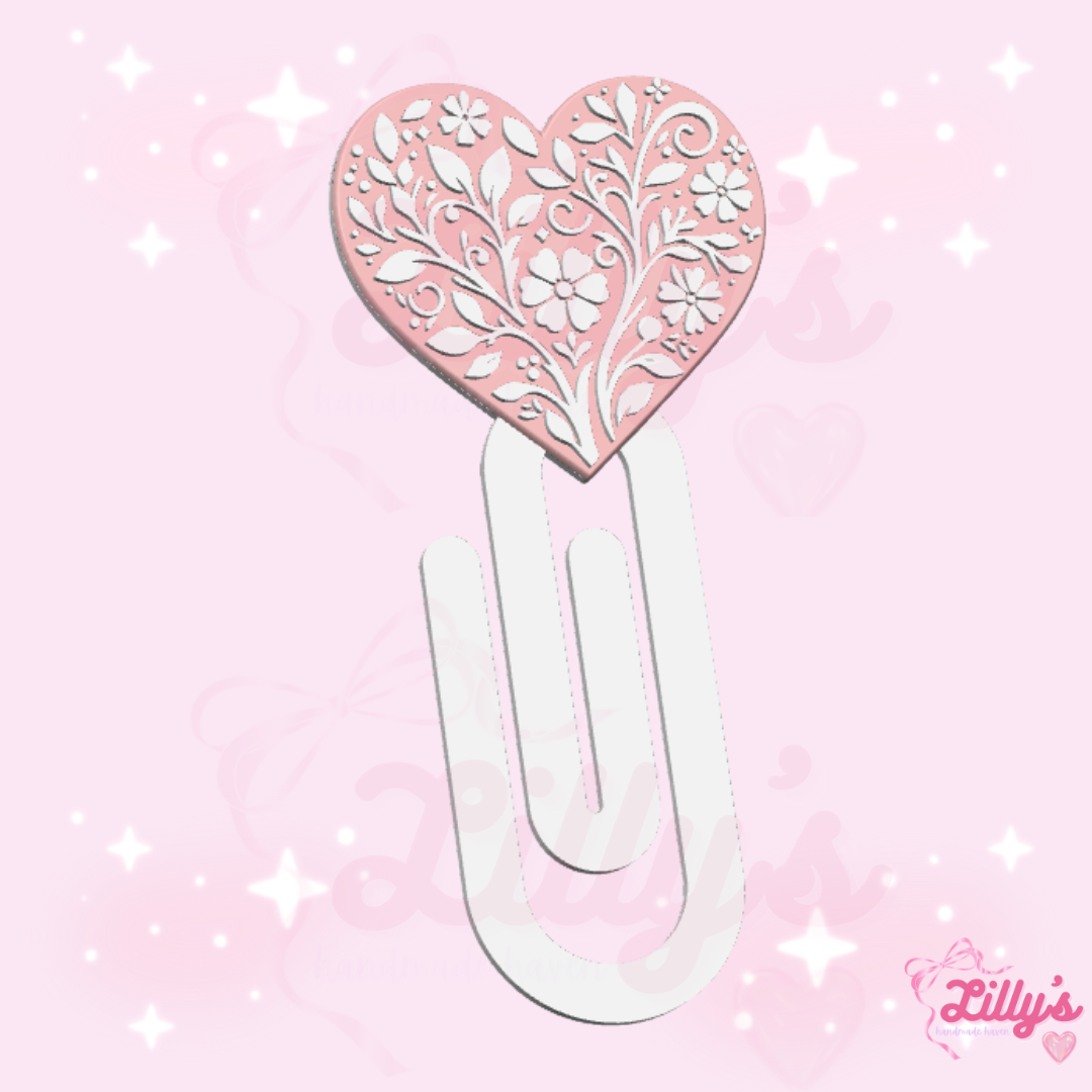 Heart Motif Jumbo Paper Clip