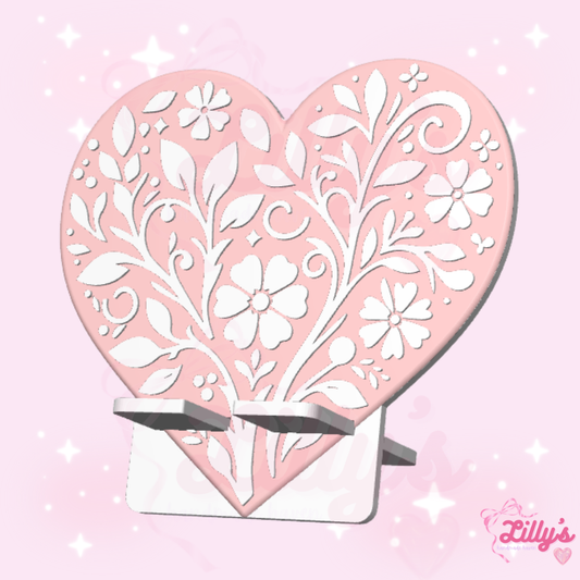 Heart Motif Phone Holder