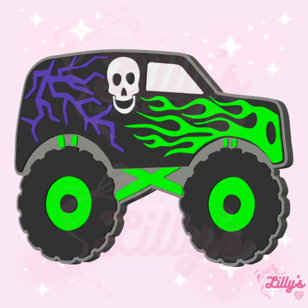 Boy Monster Truck Pen Topper