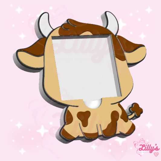 Highland Cow #4 Sticky Note Holder