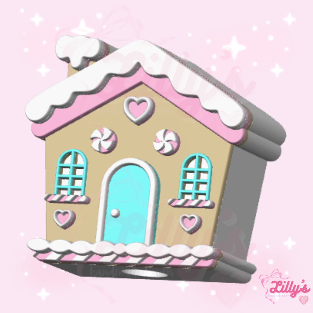 Gingerbread House Straw Topper