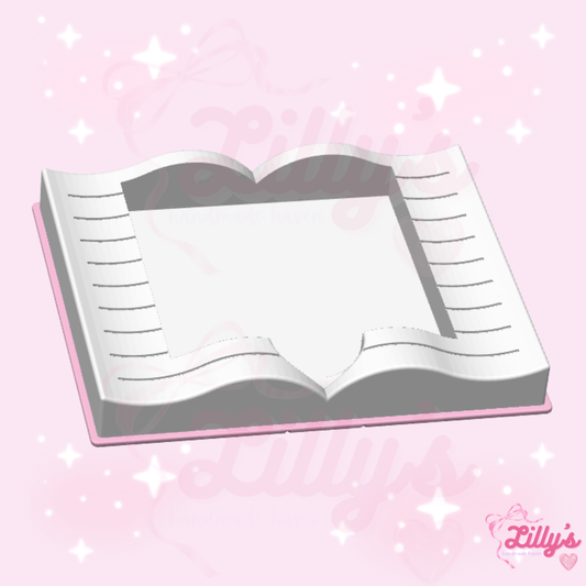 Open Book Sticky Note Holder