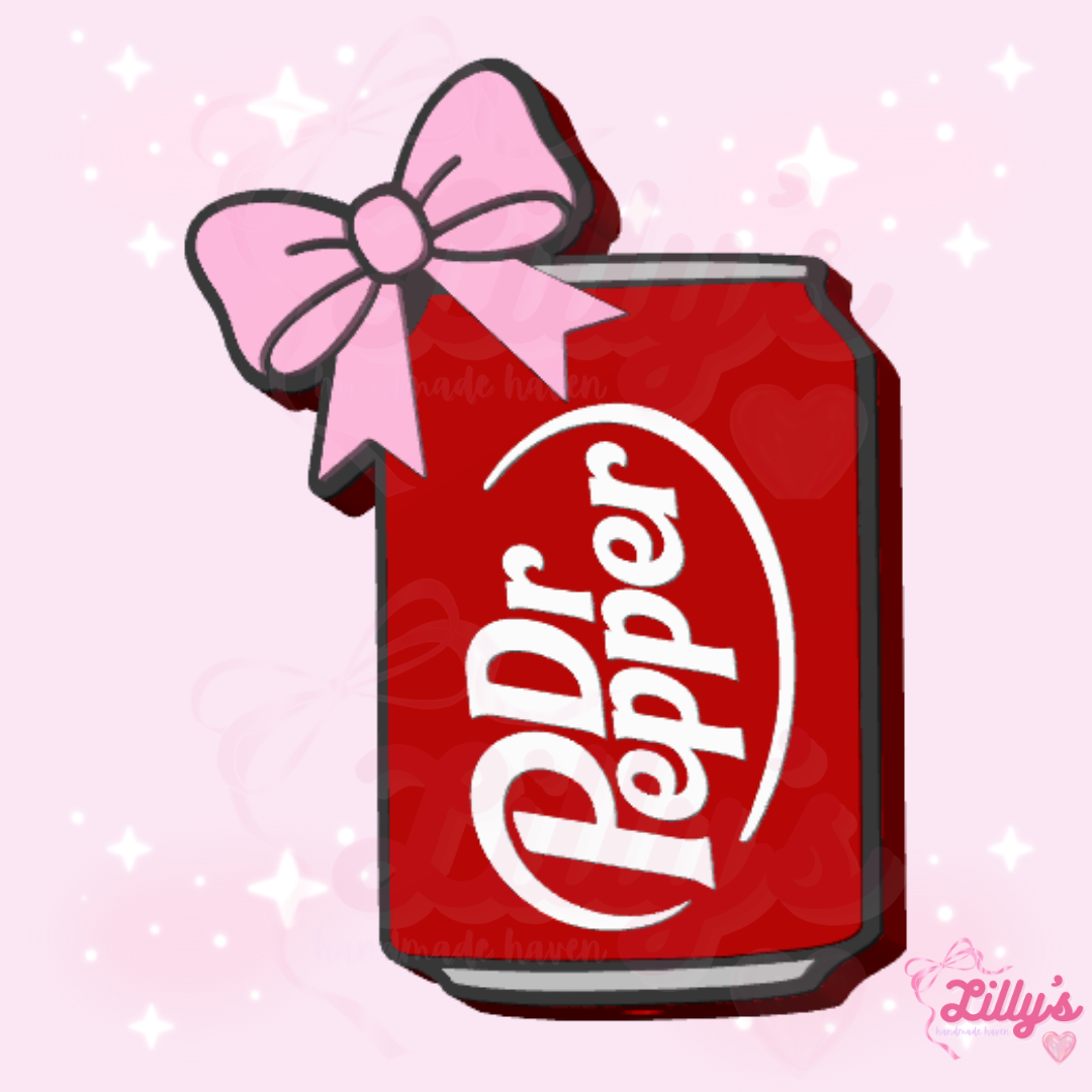 Pepper Soda with Bow Pen Topper