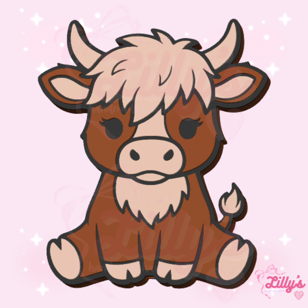 Highland Cow #3 Pen Topper
