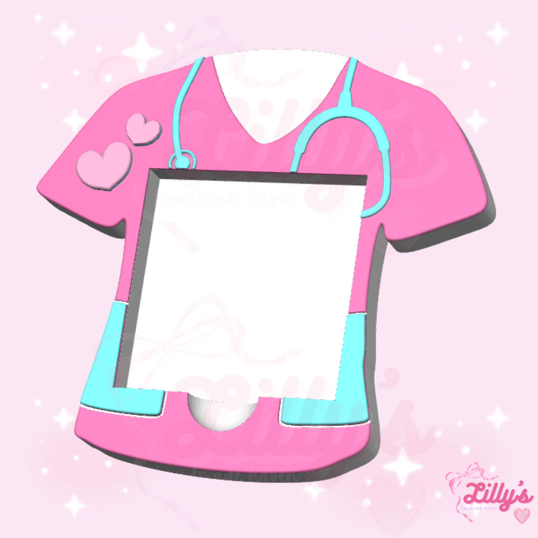 Nurse Top Sticky Note Holder