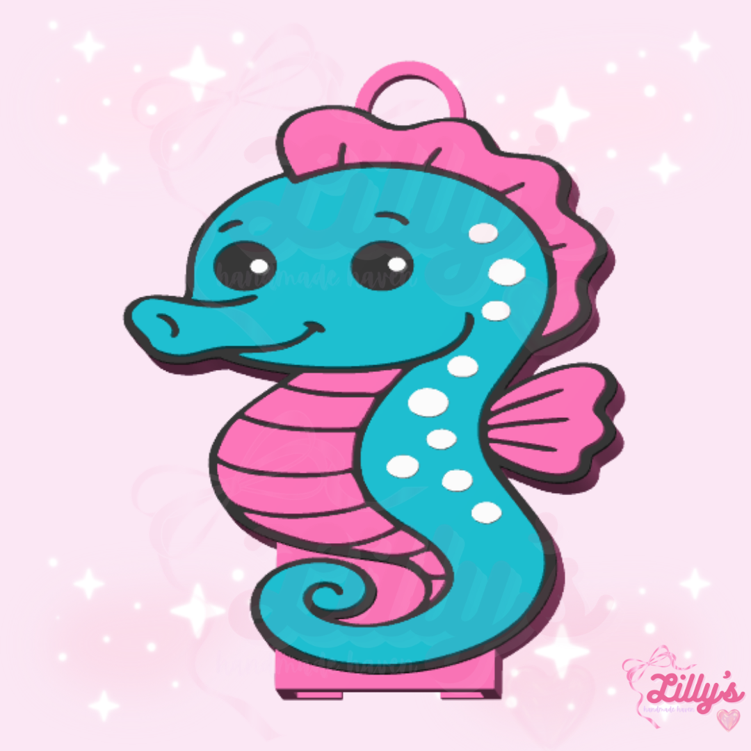 Seahorse Can Opener Keychain